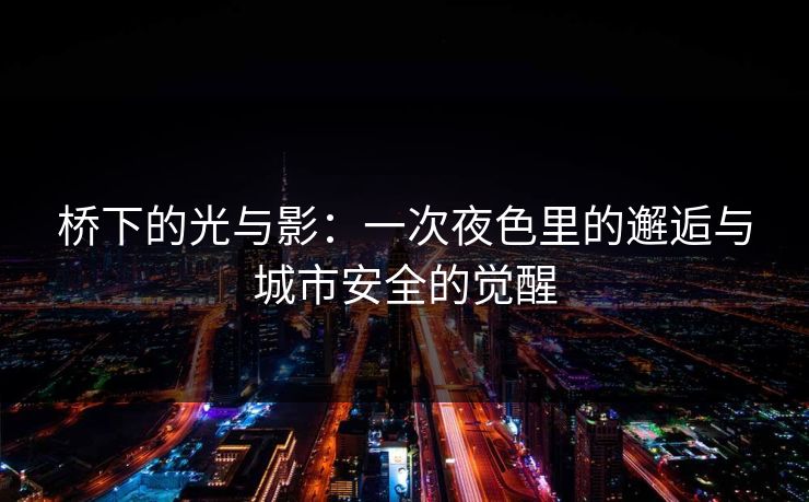 桥下的光与影：一次夜色里的邂逅与城市安全的觉醒